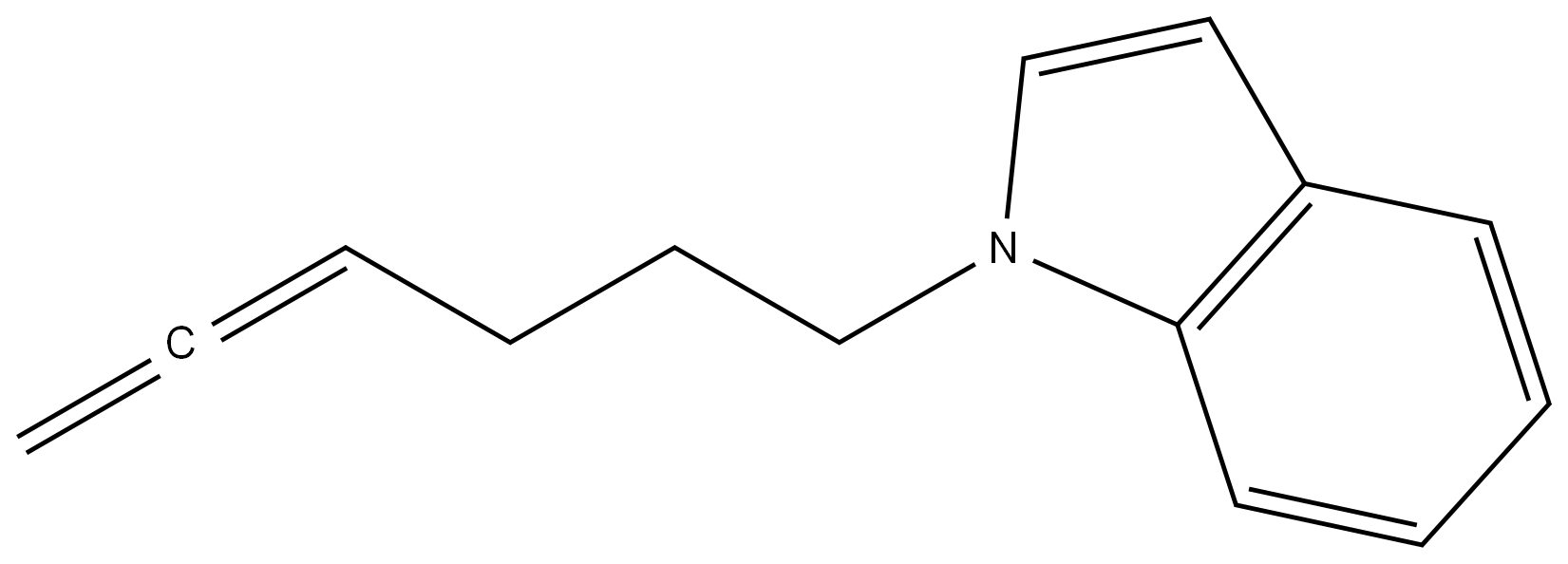1-(hexa-4,5-dien-1-yl)-1H-indole Struktur